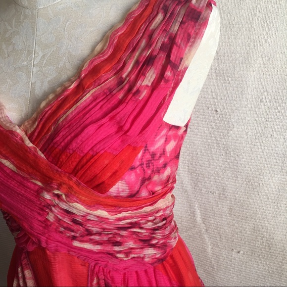 Anna Sui Bright Scarf Print Sleeveless Dress - Picture 2 of 8